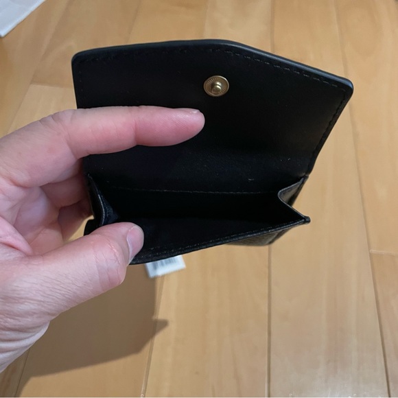 Tory Burch Kira Mixed-Materials Tri-Fold Mini Wallet - Picture 6 of 7